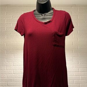 Active Basic Red Short Sleeve Relaxed T-Shirt
